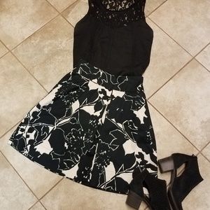 The Limited print skirt
